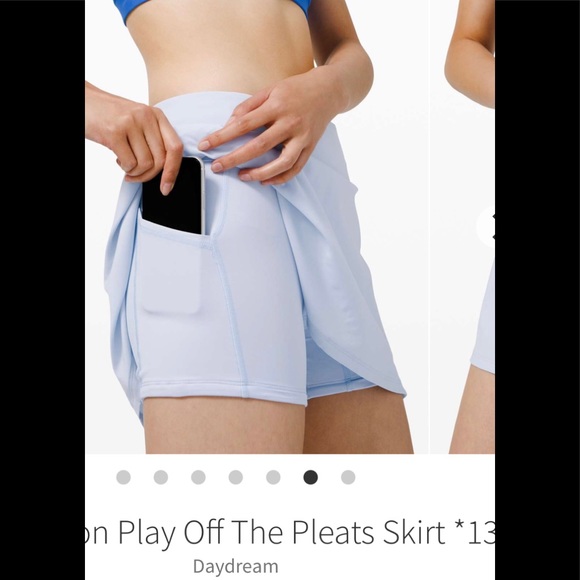 LULULEMON Play Off The Pleats Skirt 13” - Picture 2 of 6
